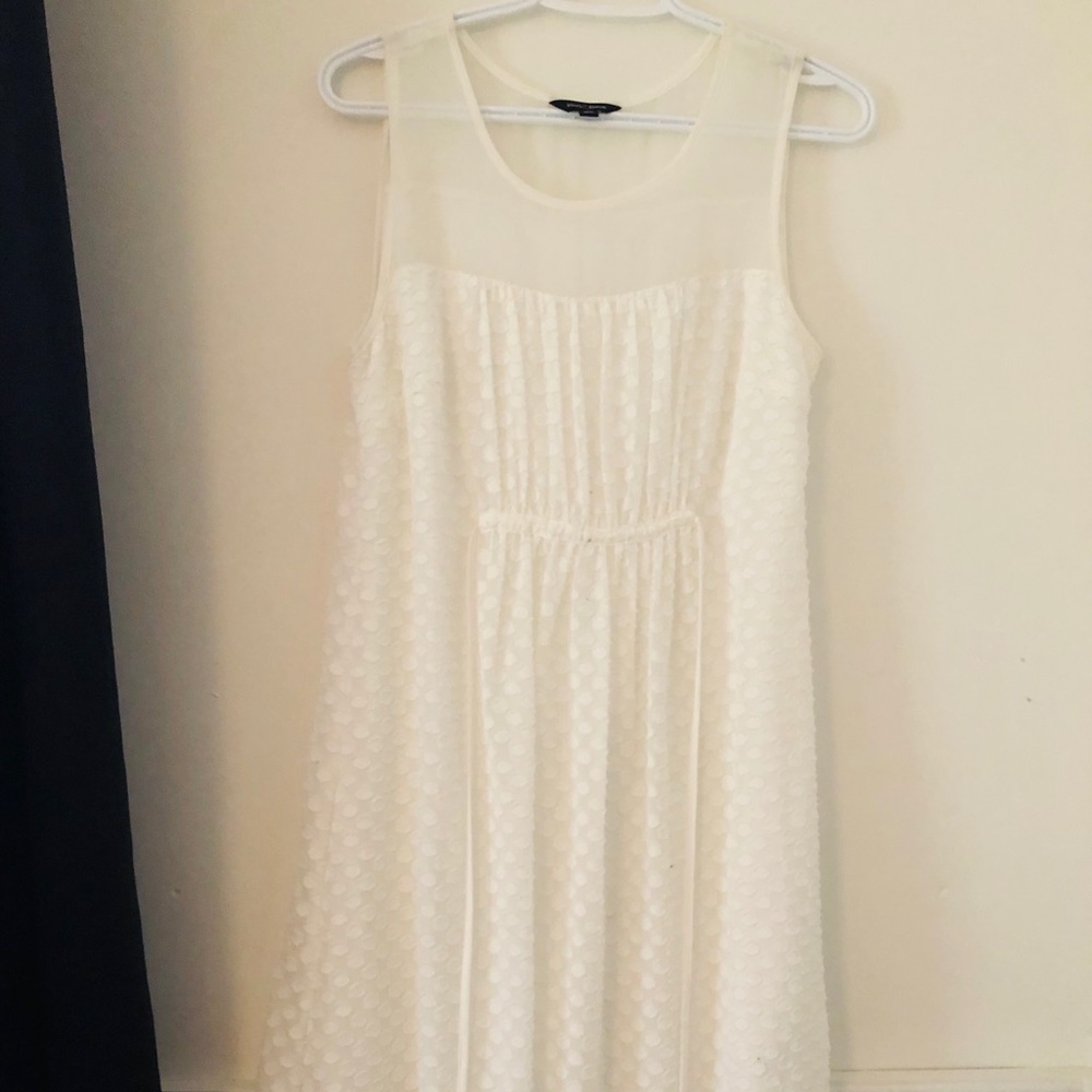 White maternity dress